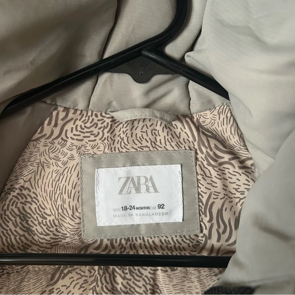 Zara Kids Puffer Jacket in Light Gray - Picture 6 of 12